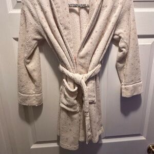 Justice Cream Star-Patterned Children Robe